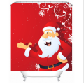 Wholesale polyester shower curtain Christmas bath shower curtain